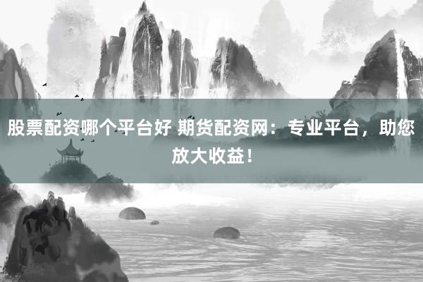 股票配資哪個平臺好 期貨配資網：專業平臺，助您放大收益！